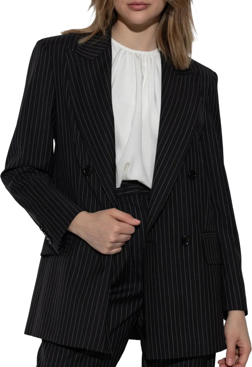 Max Mara Mattia Jacket Black White Wit