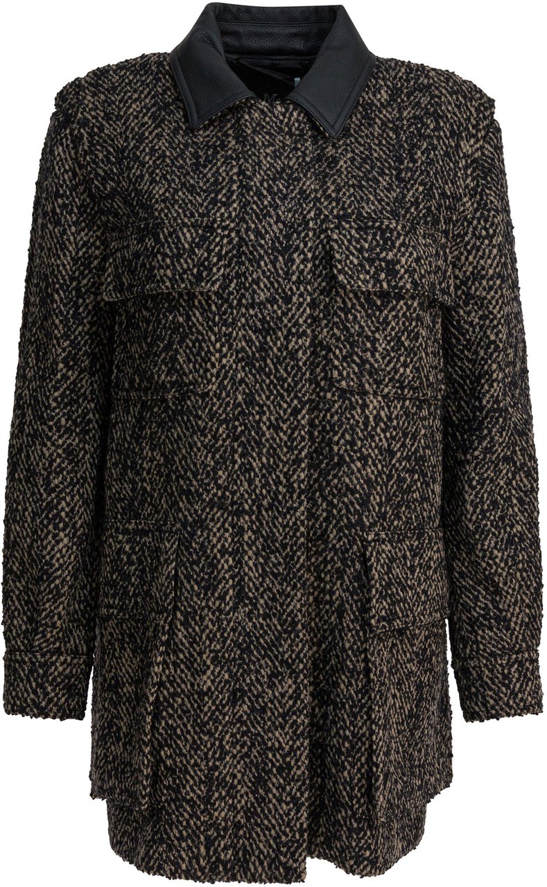 Max Mara Tweed wool coat Bruin