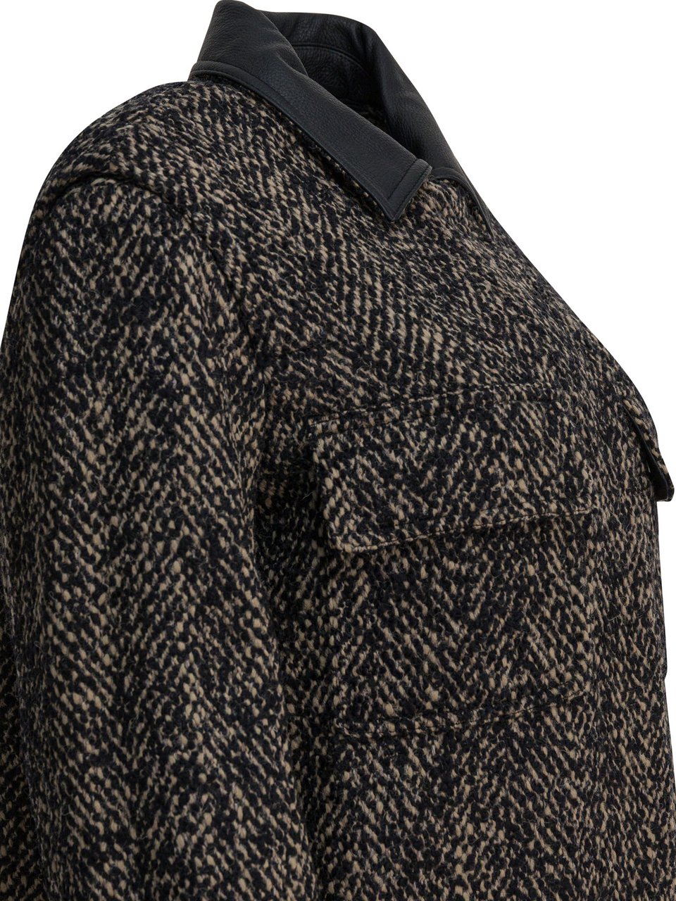 Max Mara Tweed wool coat Bruin