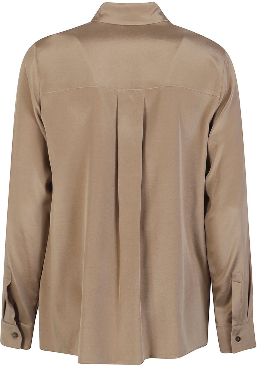 Max Mara Avion Long Sleeve Shirt Brown Bruin