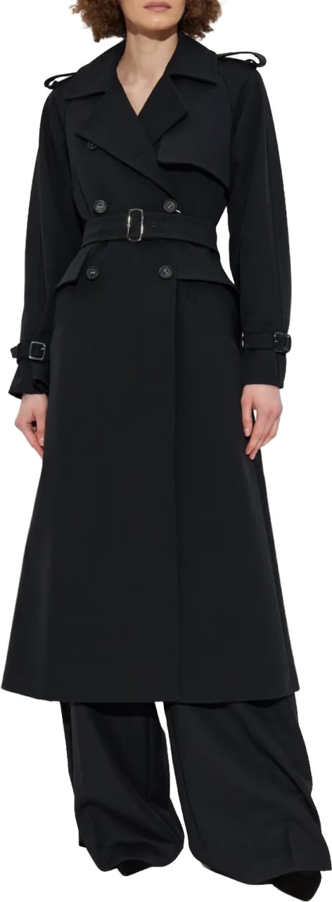 Max Mara Flavio Overcoat Black Zwart