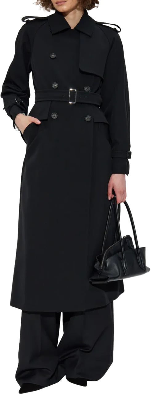 Max Mara Flavio Overcoat Black Zwart