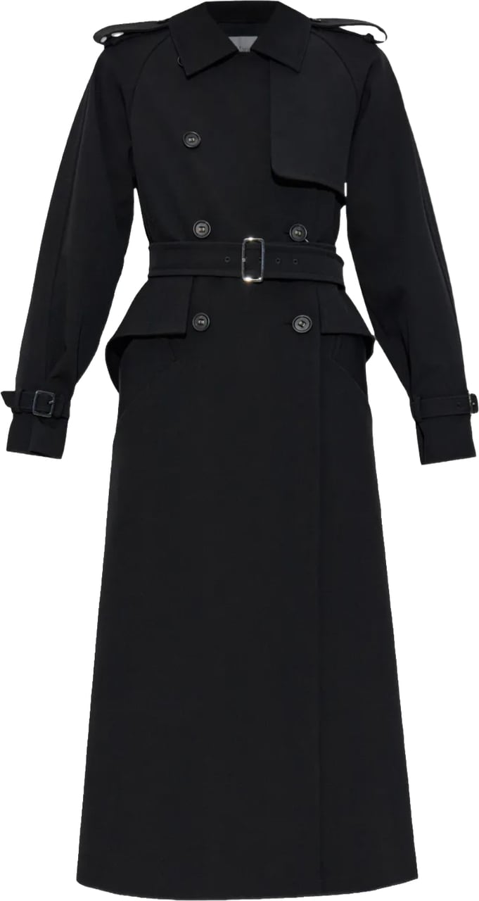 Max Mara Flavio Overcoat Black Zwart