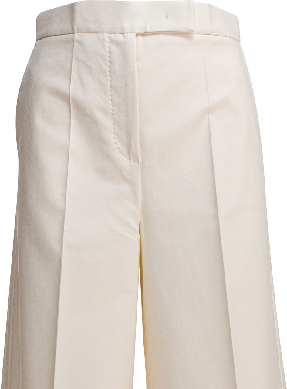 Max Mara Wide leg trousers Wit