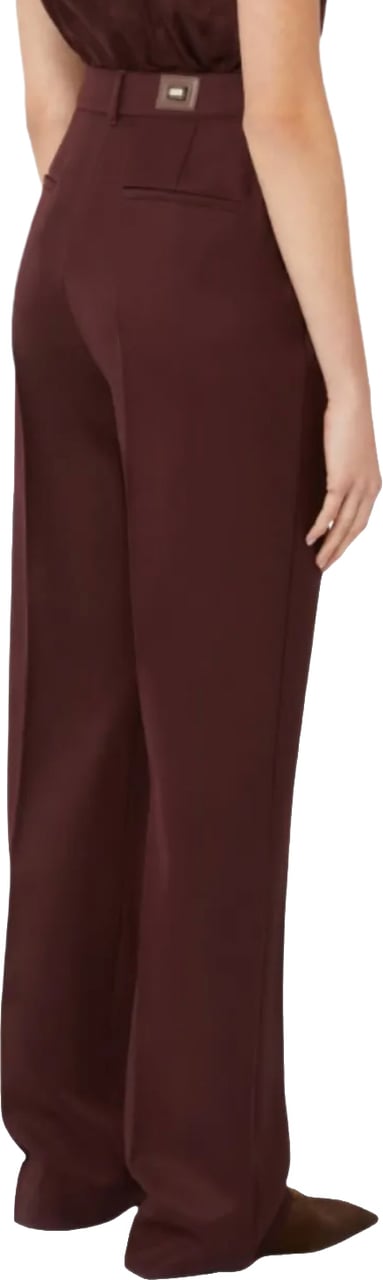 Max Mara Cannes Trousers Cherry Rood