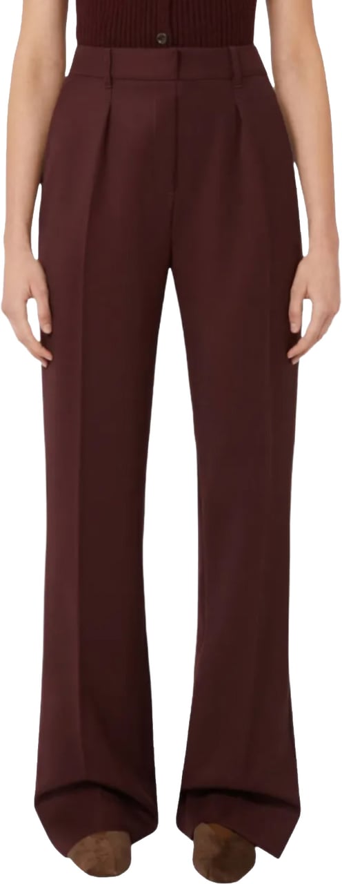 Max Mara Cannes Trousers Cherry Rood