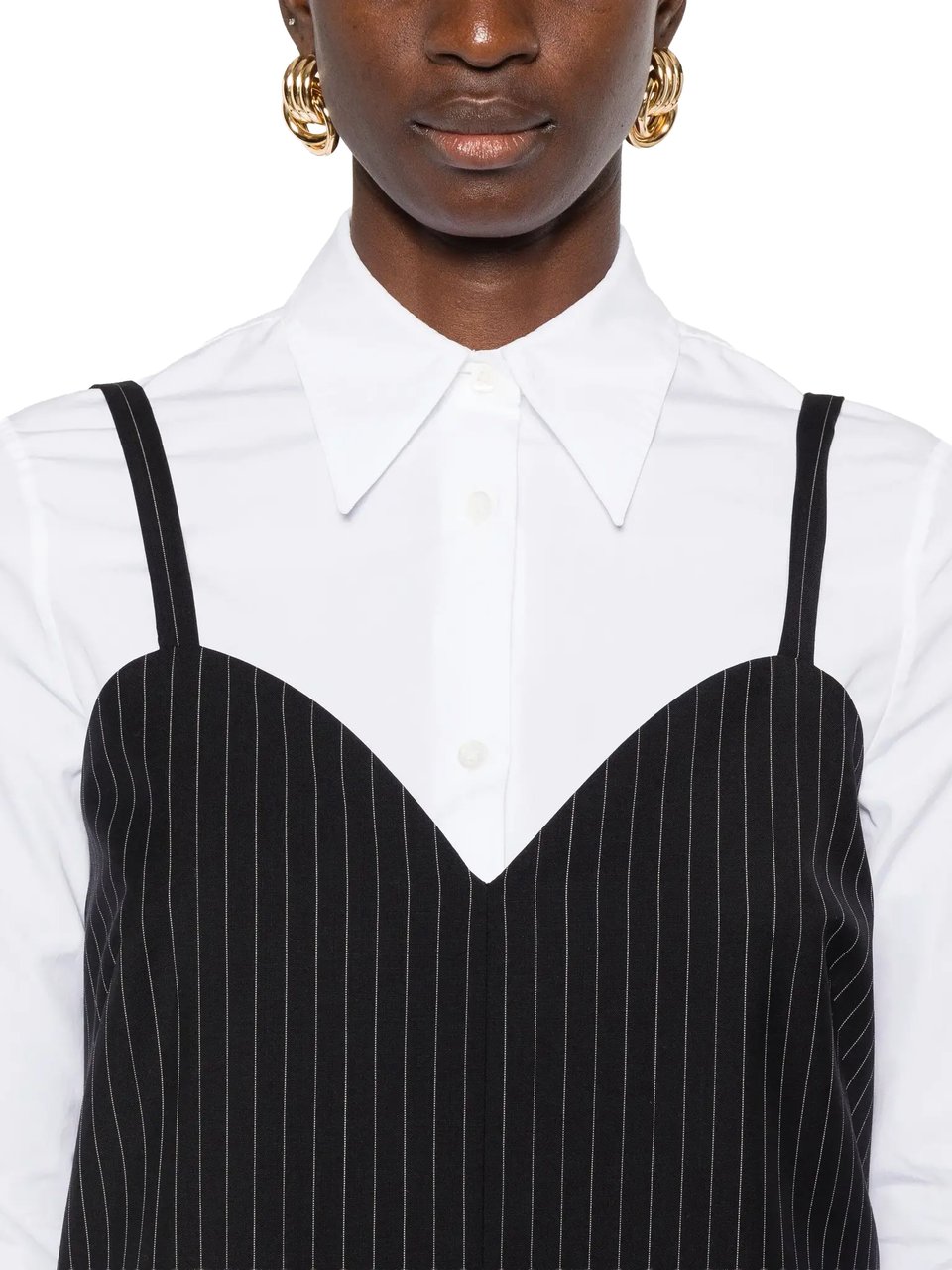 Max Mara Elam Dress Black White Wit