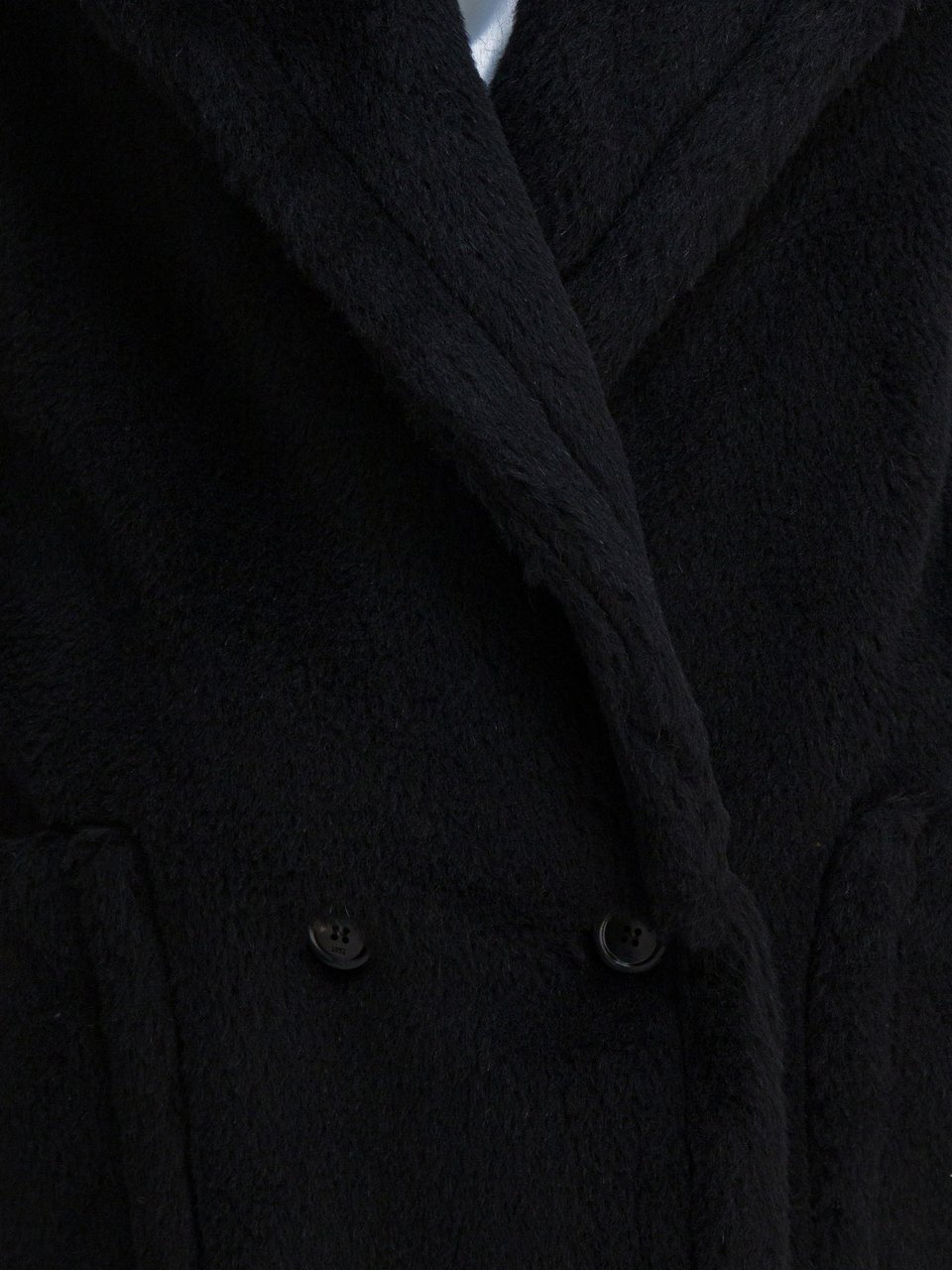 Max Mara Sleeveless teddy jacket in alpaca and wool Zwart