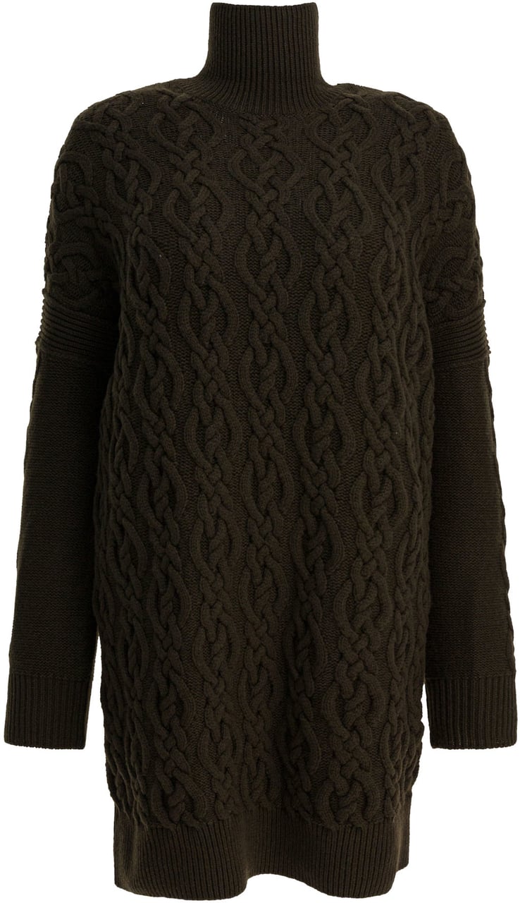 Max Mara Wool and cashmere dress Groen