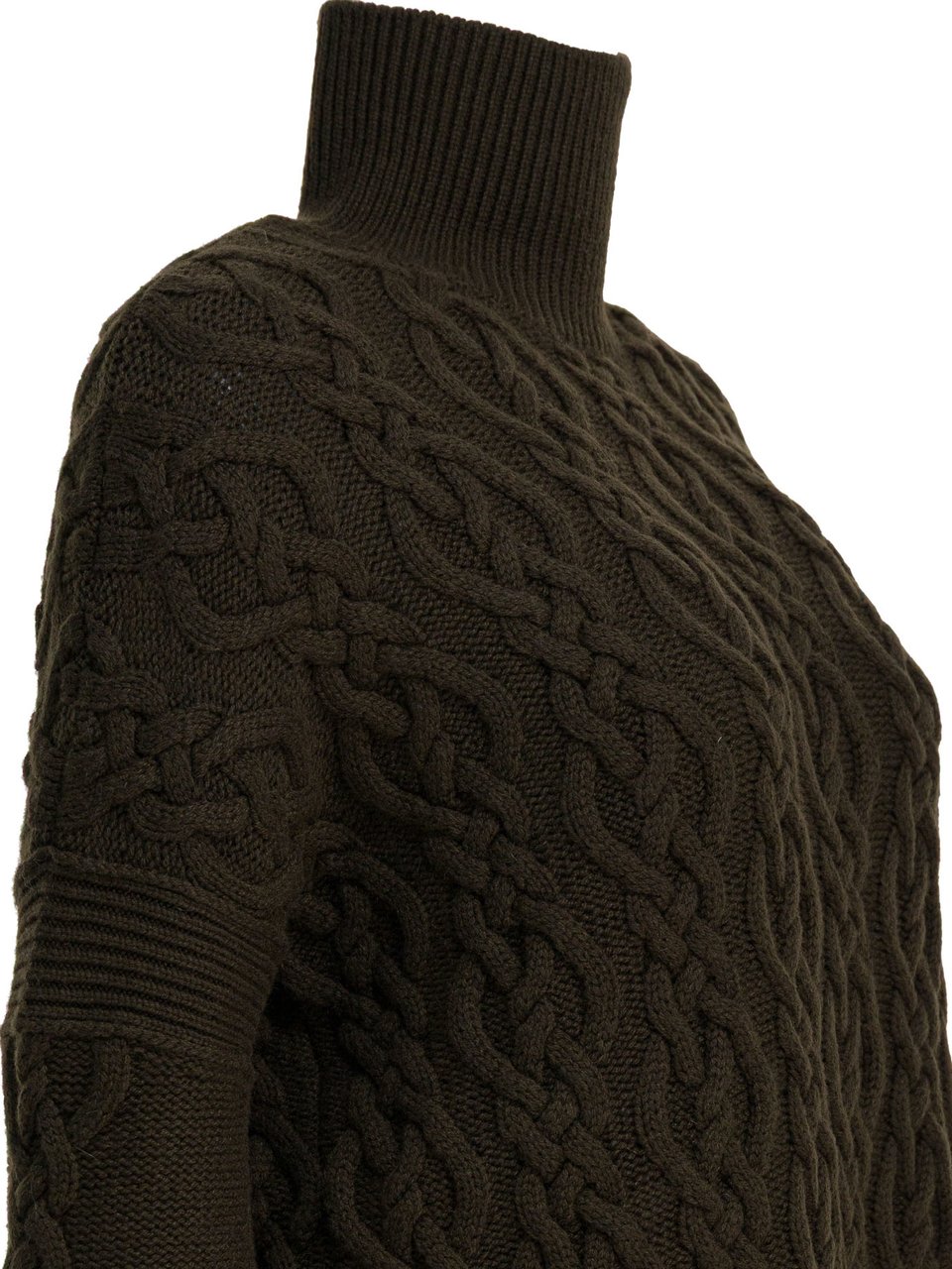 Max Mara Wool and cashmere dress Groen