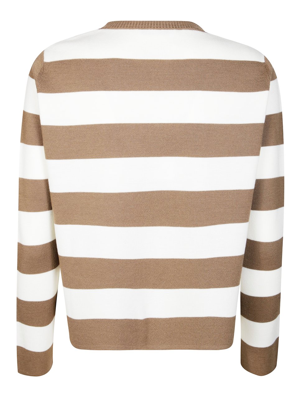 Max Mara Open-Front Ribbed Cardigan Wit