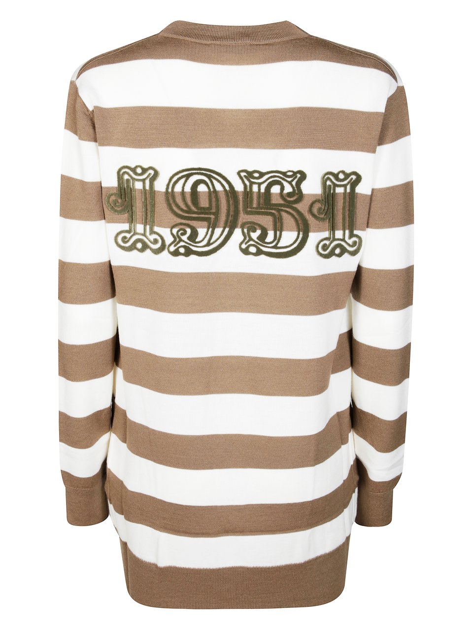Max Mara Open-Front Ribbed Cardigan Wit