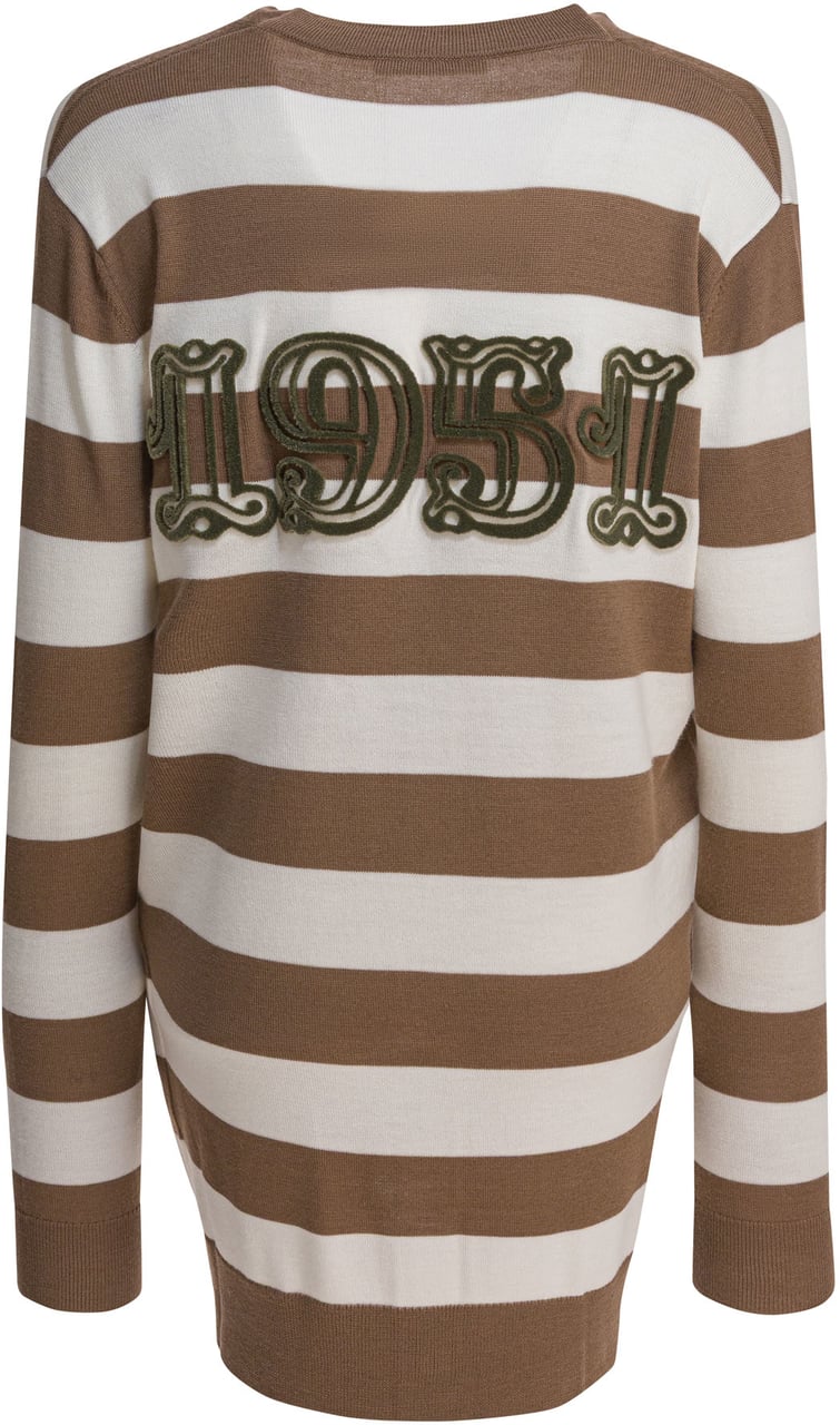 Max Mara Cardigan with 1951 lettering Bruin