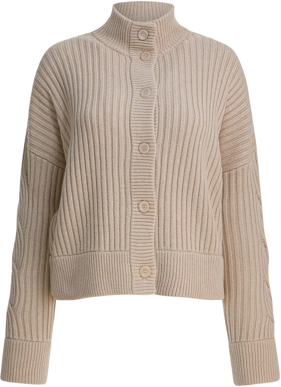 Max Mara Wool and cashmere cardigan Beige