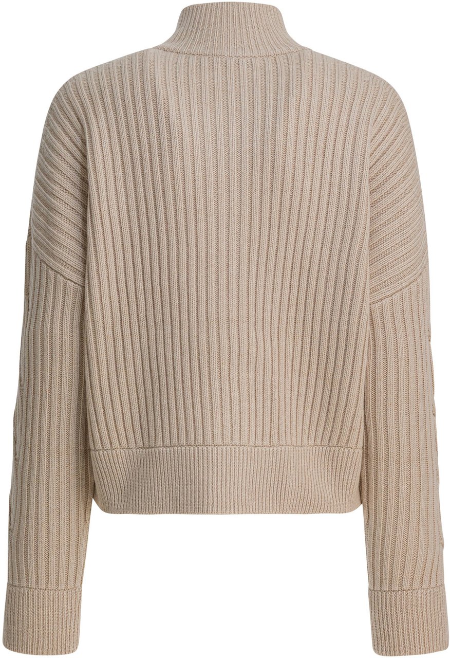 Max Mara Wool and cashmere cardigan Beige