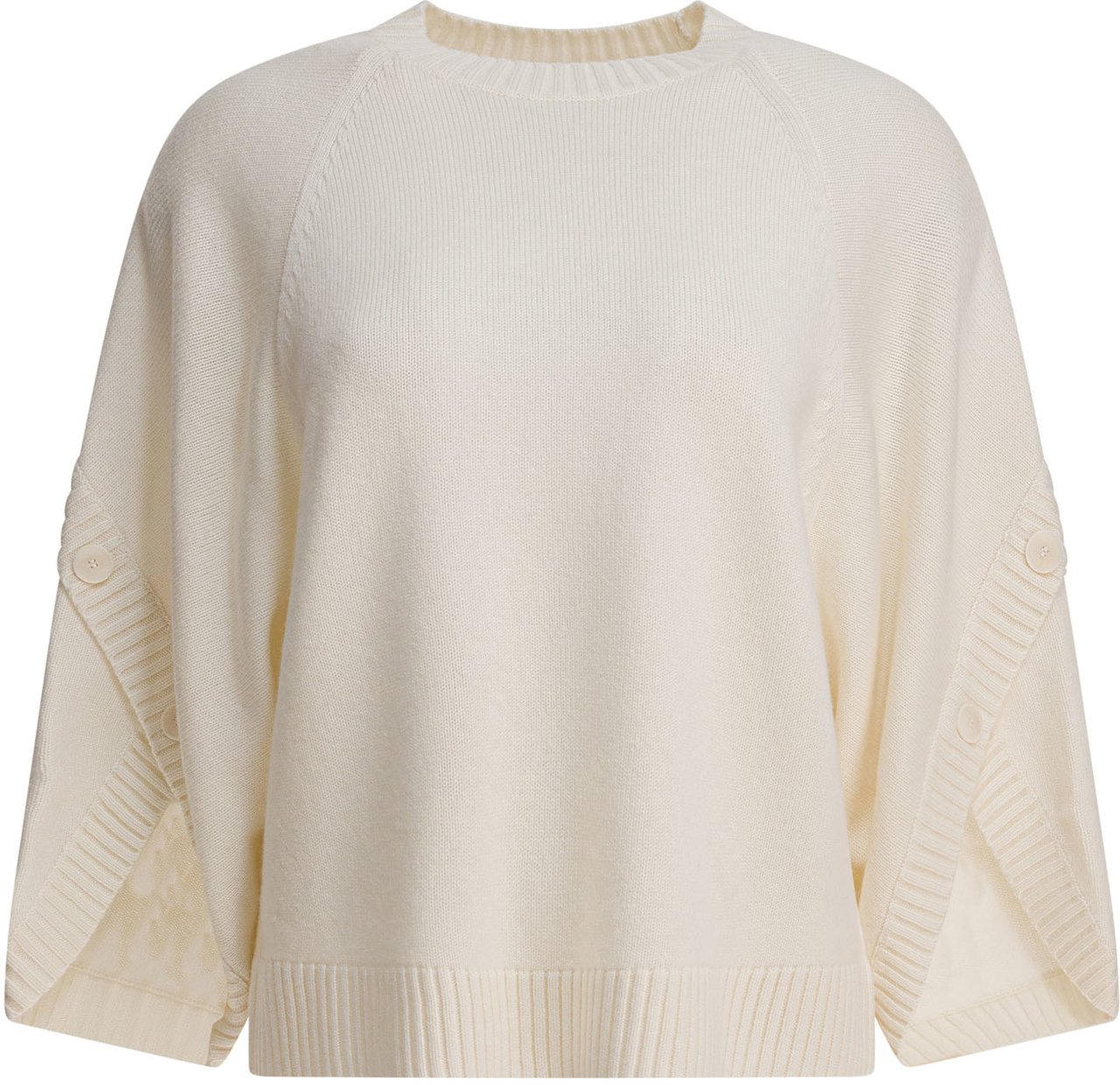 Max Mara Wool and cashmere over sweater Wit