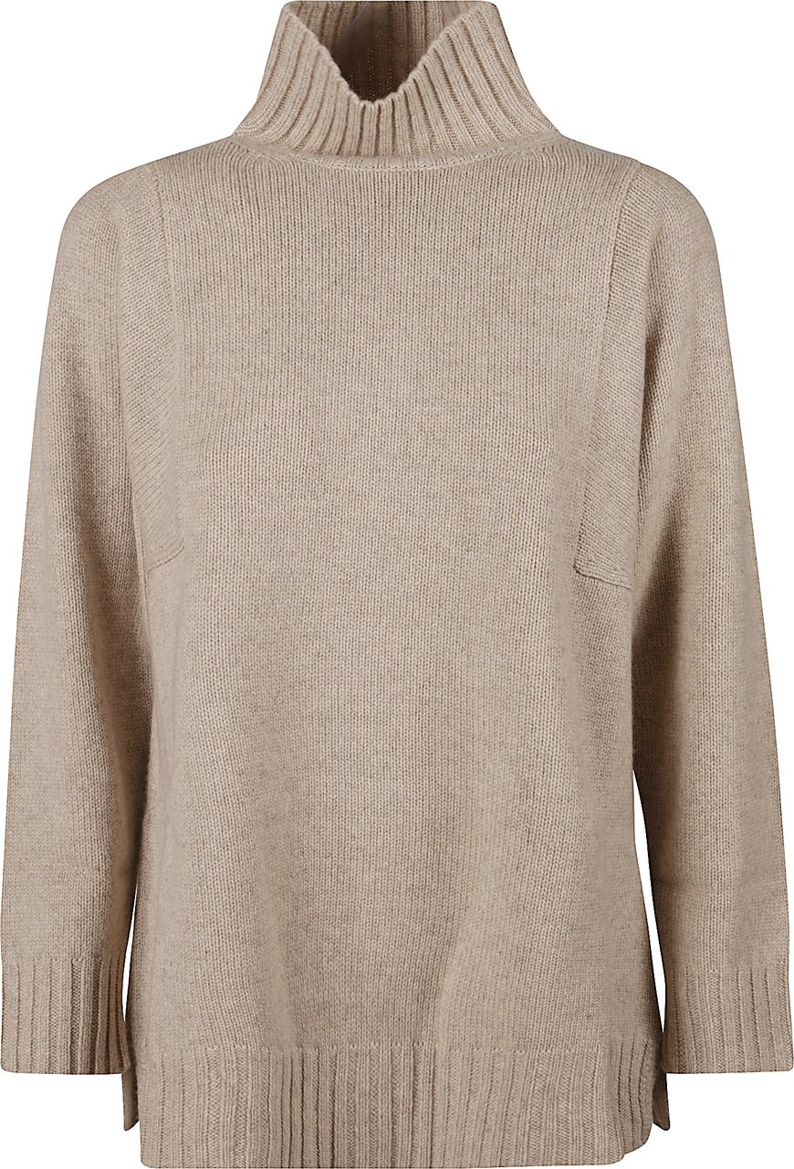 Max Mara Aceti Turtle Neck Sweater Brown Bruin