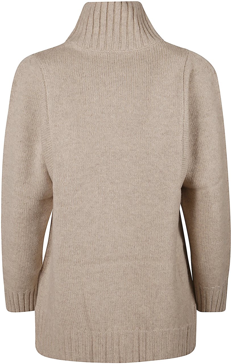 Max Mara Aceti Turtle Neck Sweater Brown Bruin