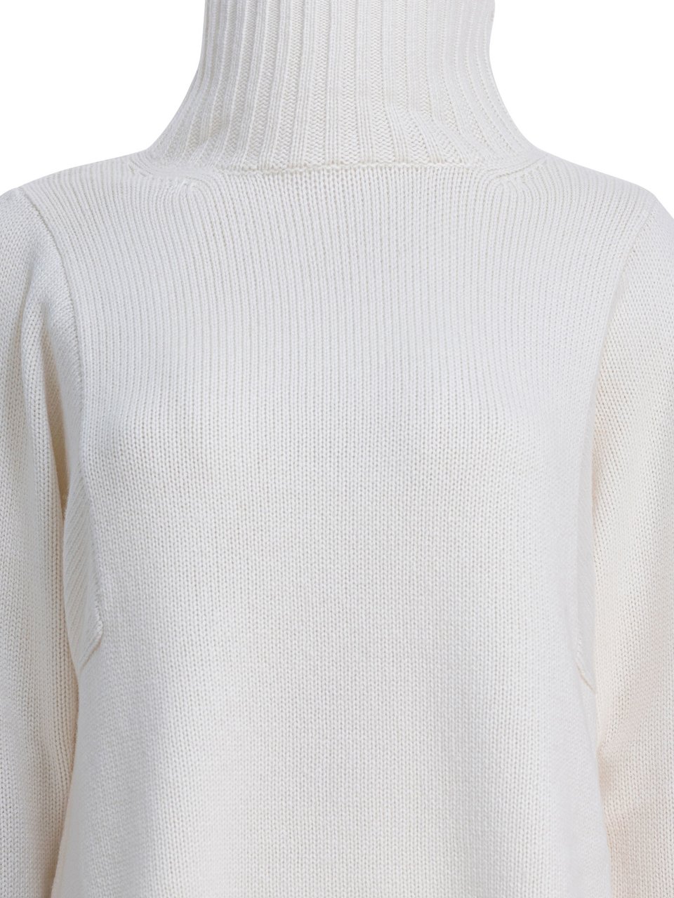 Max Mara Cashmere turtleneck sweater Wit