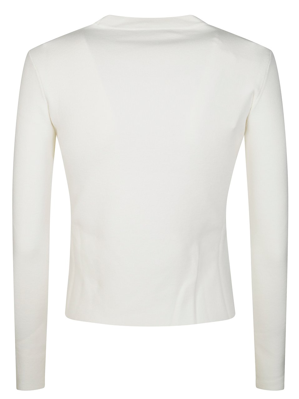 Max Mara White Long-Sleeve TICINO Top Wit
