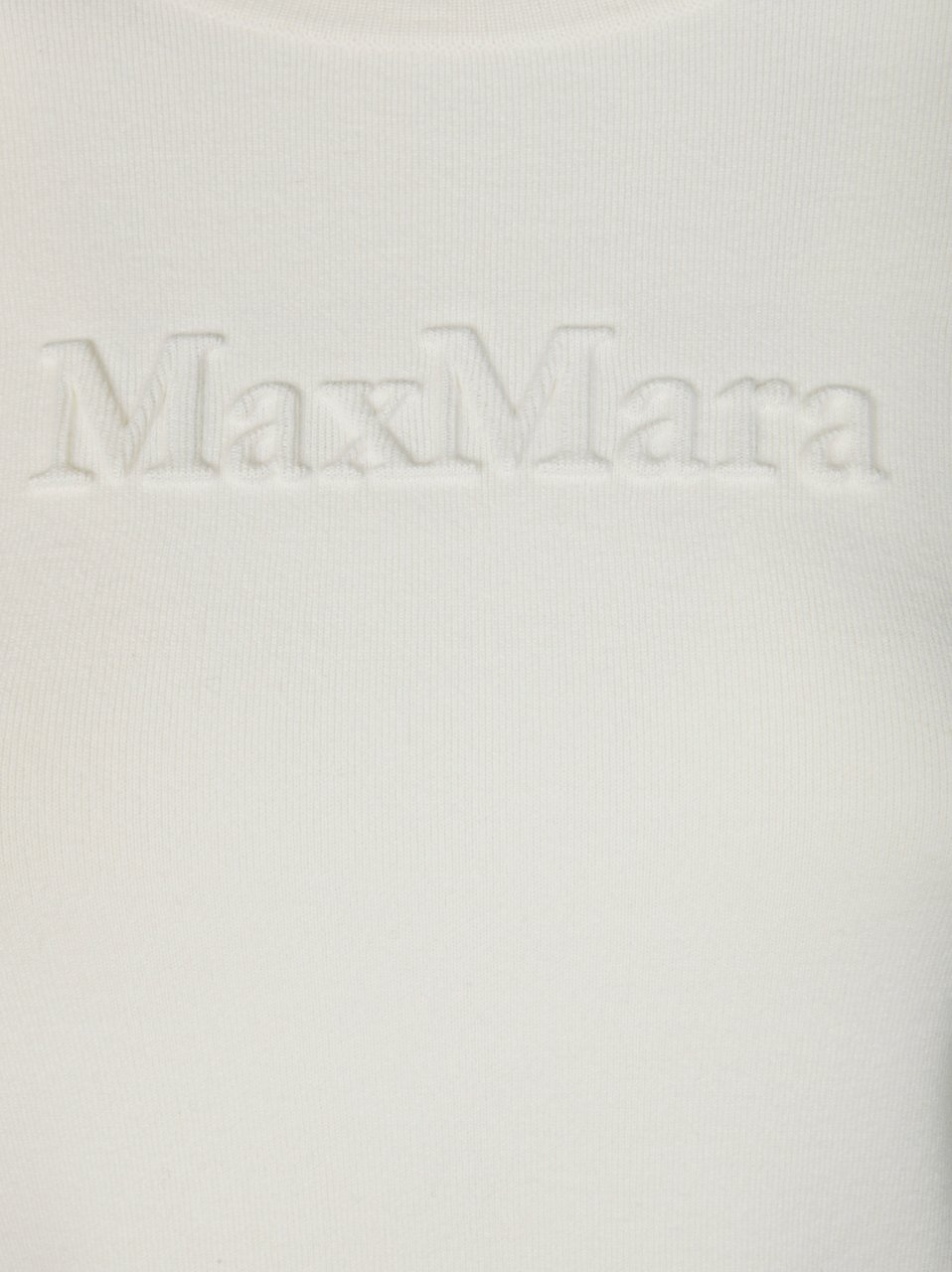 Max Mara White Long-Sleeve TICINO Top Wit