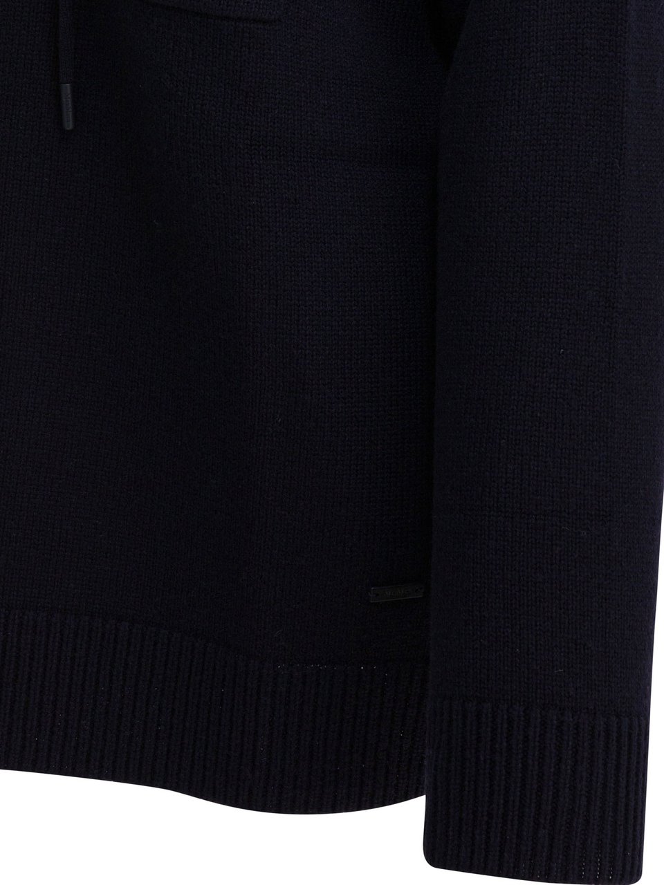 Max Mara Wool and cashmere hooded sweater Blauw