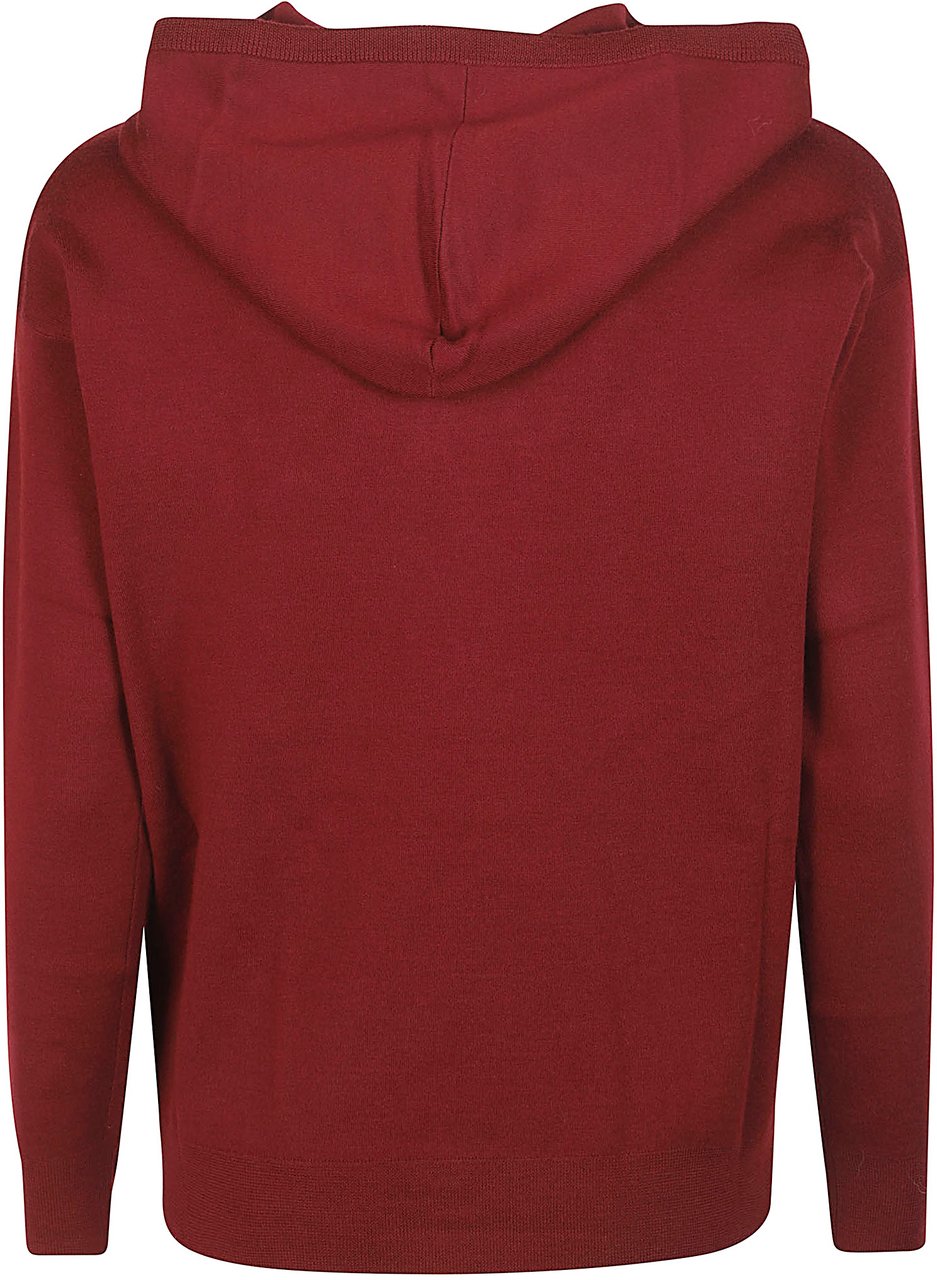 Max Mara Taddeo Hooded Sweater Red Rood