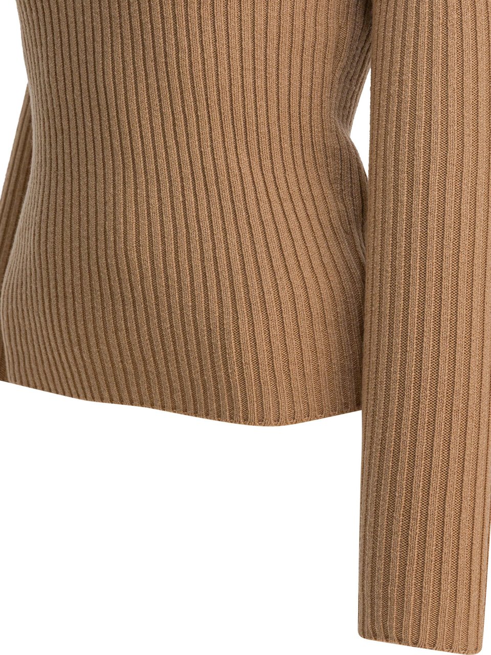 Max Mara Wool and cashmere turtleneck sweater Beige