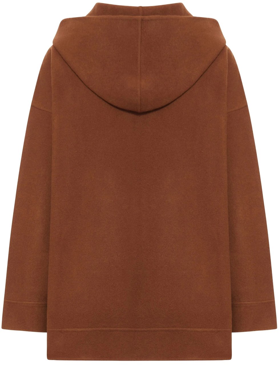 Max Mara Brown Etuania Hooded Front Zipper Jacket Bruin