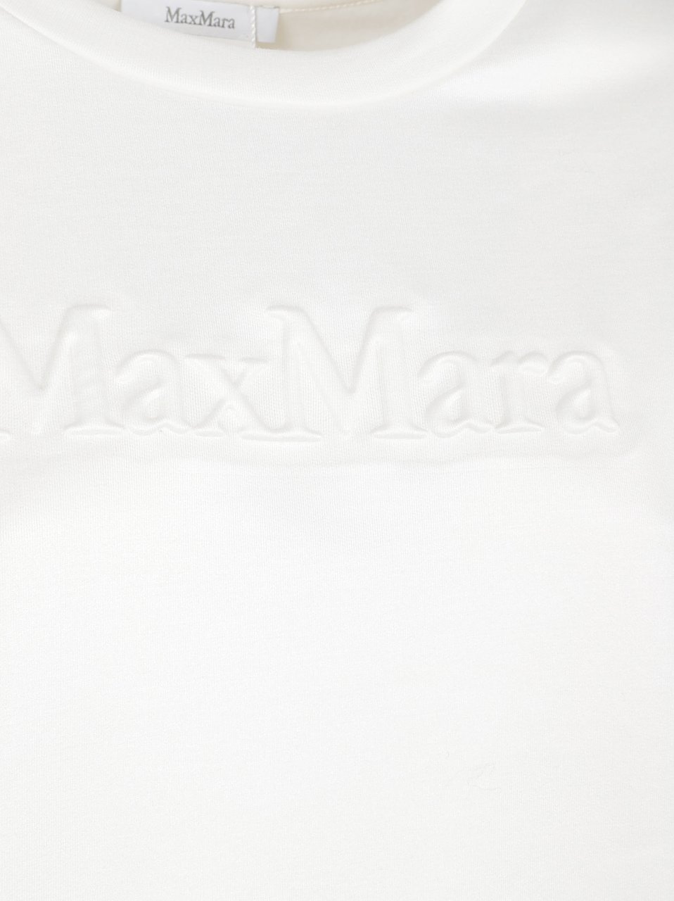 Max Mara Relaxed Fit White Sweater Wit