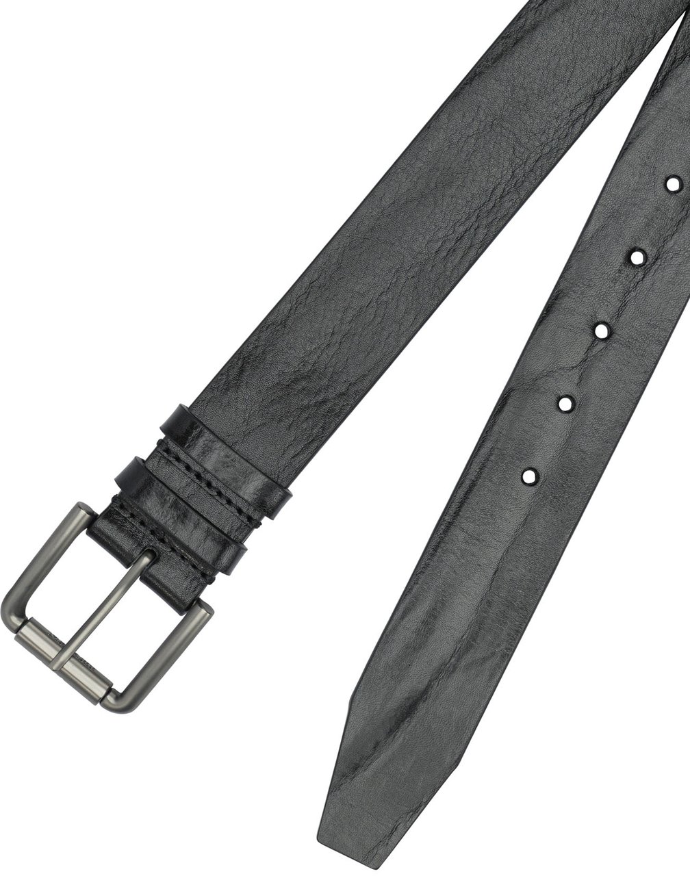 Max Mara Long leather belt Zwart