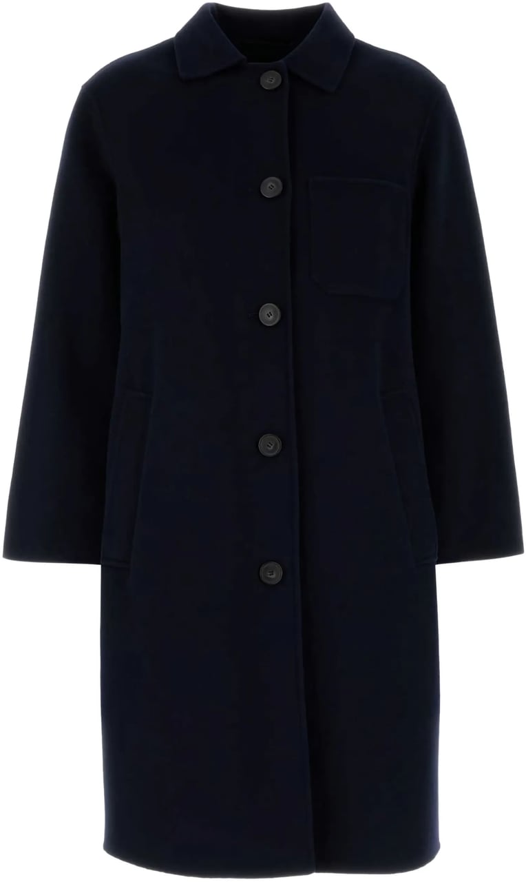 Max Mara Coats Blue Blauw