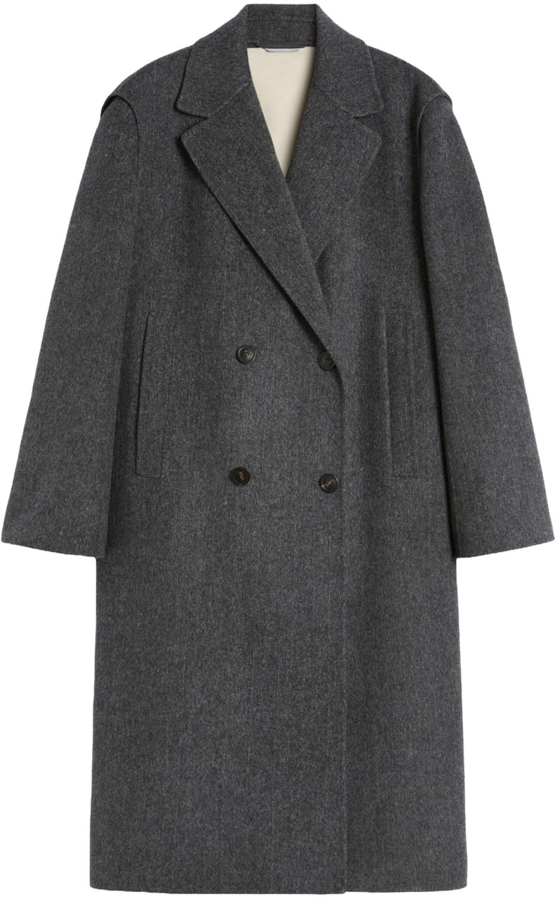 Max Mara Coats Anthracite Grijs