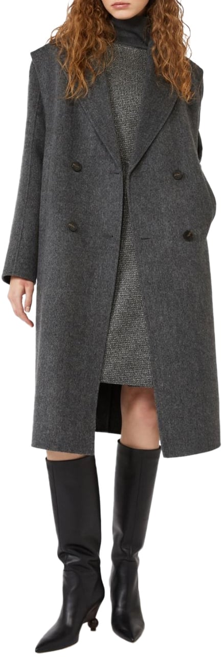 Max Mara Coats Anthracite Grijs