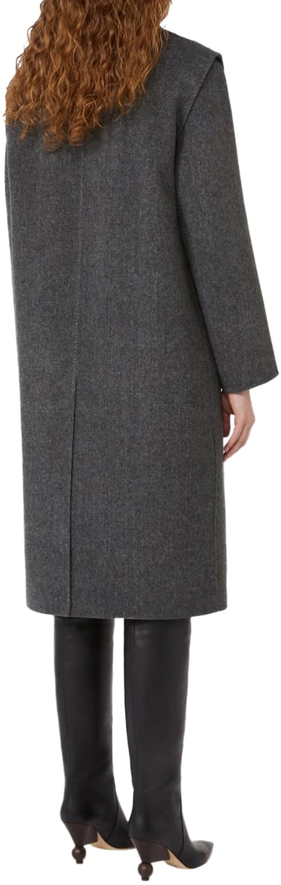Max Mara Coats Anthracite Grijs