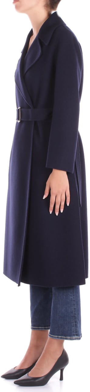 Max Mara Coats Blue Blauw