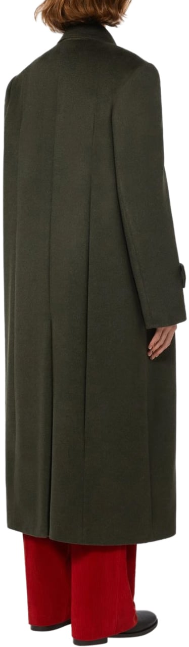 Max Mara Coats Verde Scuro Groen