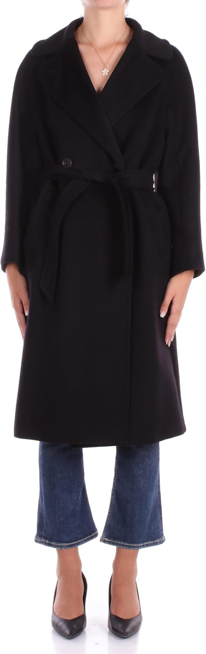 Max Mara Coats Black Zwart