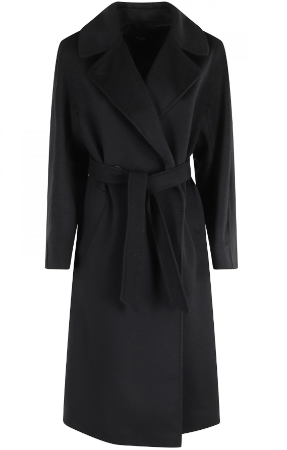 Max Mara Coats Black Zwart