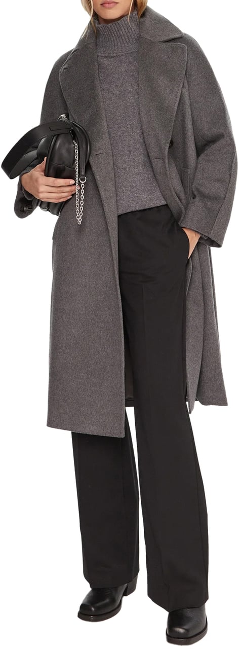 Max Mara Coats Grey Grijs