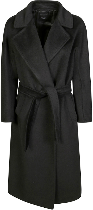 Max Mara Coats Black Zwart