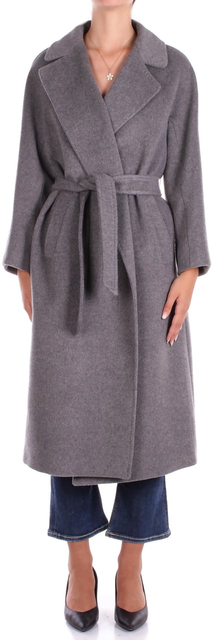 Max Mara Coats Grey Grijs