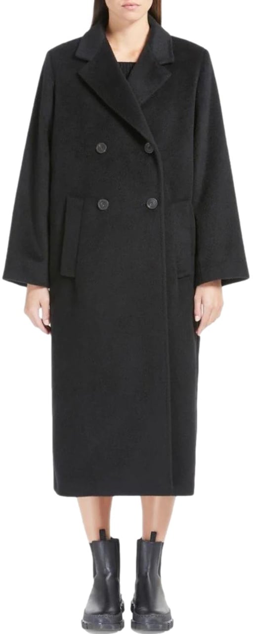 Max Mara Coats Black Zwart
