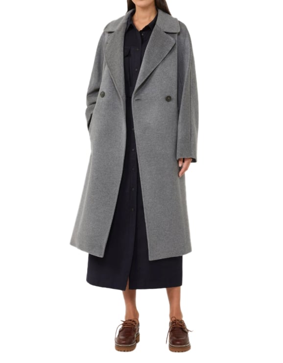 Max Mara Coats Grey Grijs