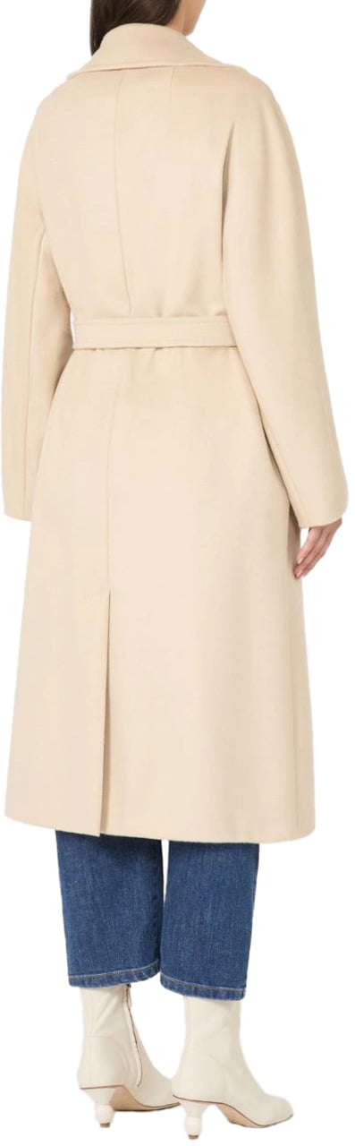 Max Mara Coats Ivory Wit
