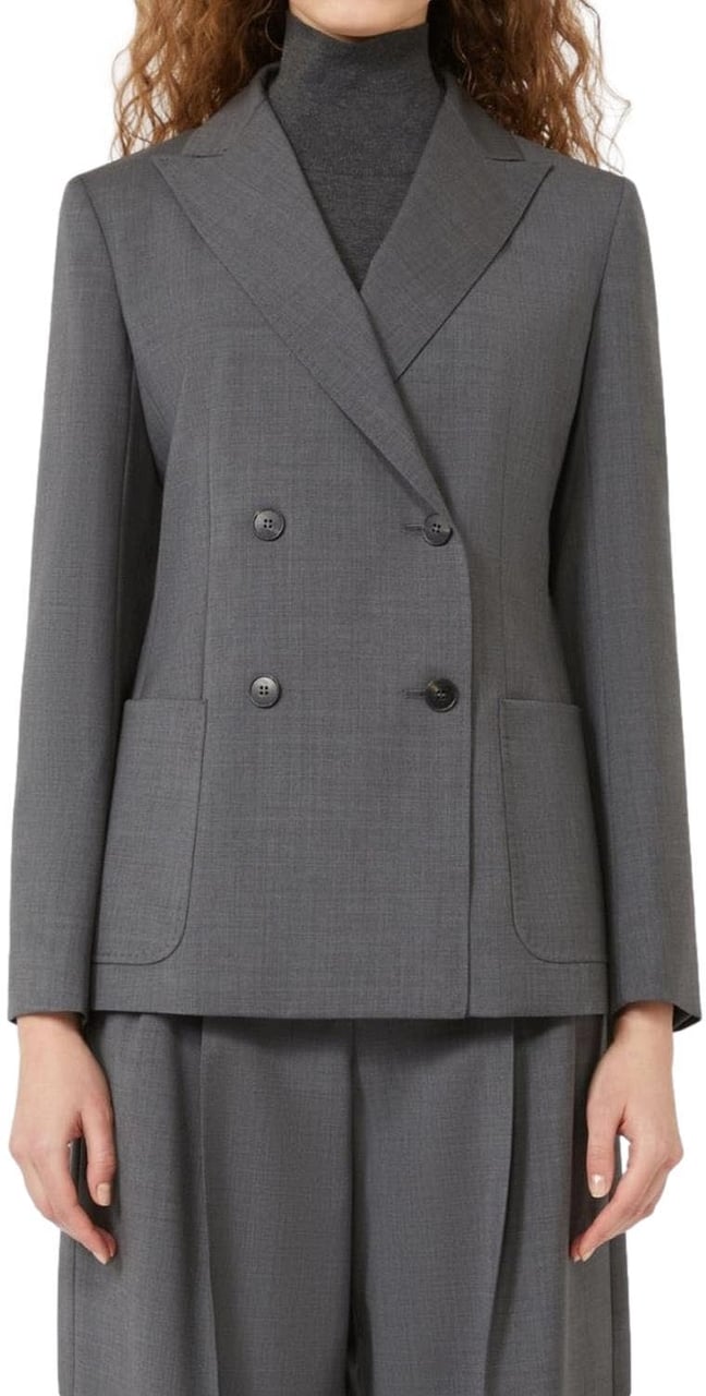 Max Mara Jackets Grigio Medio Grijs