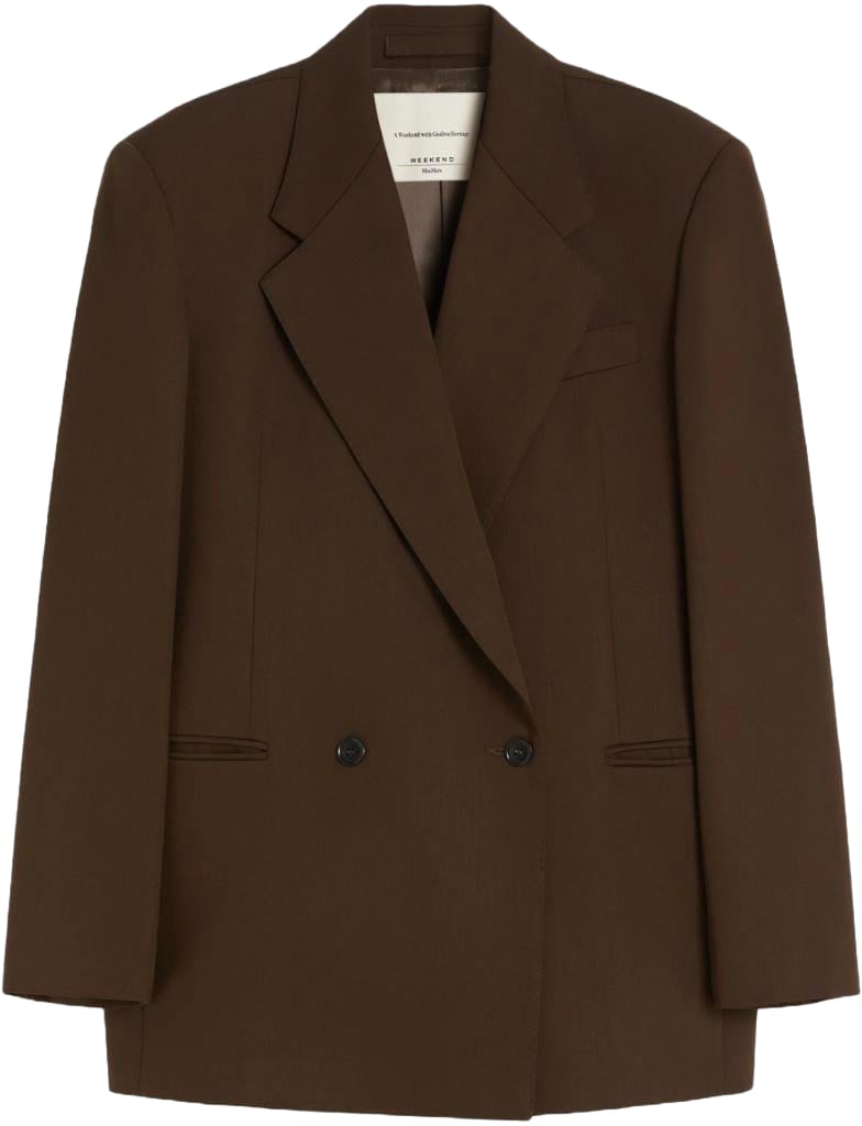 Max Mara Jackets Marrone Scuro Bruin