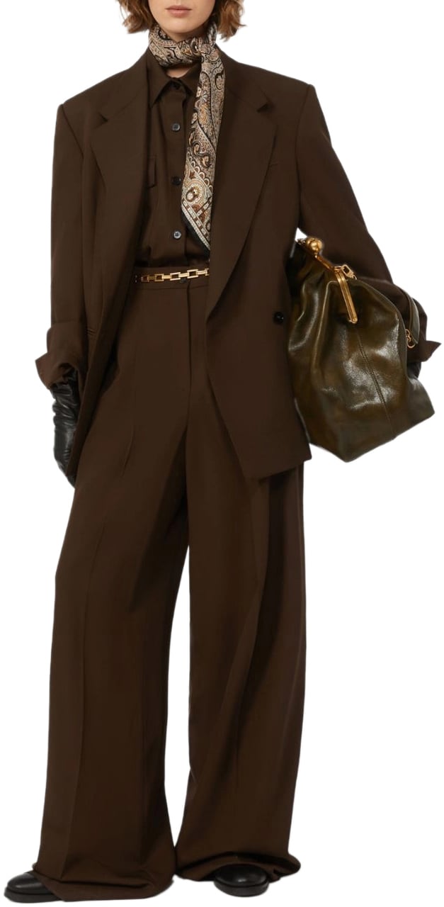 Max Mara Jackets Marrone Scuro Bruin