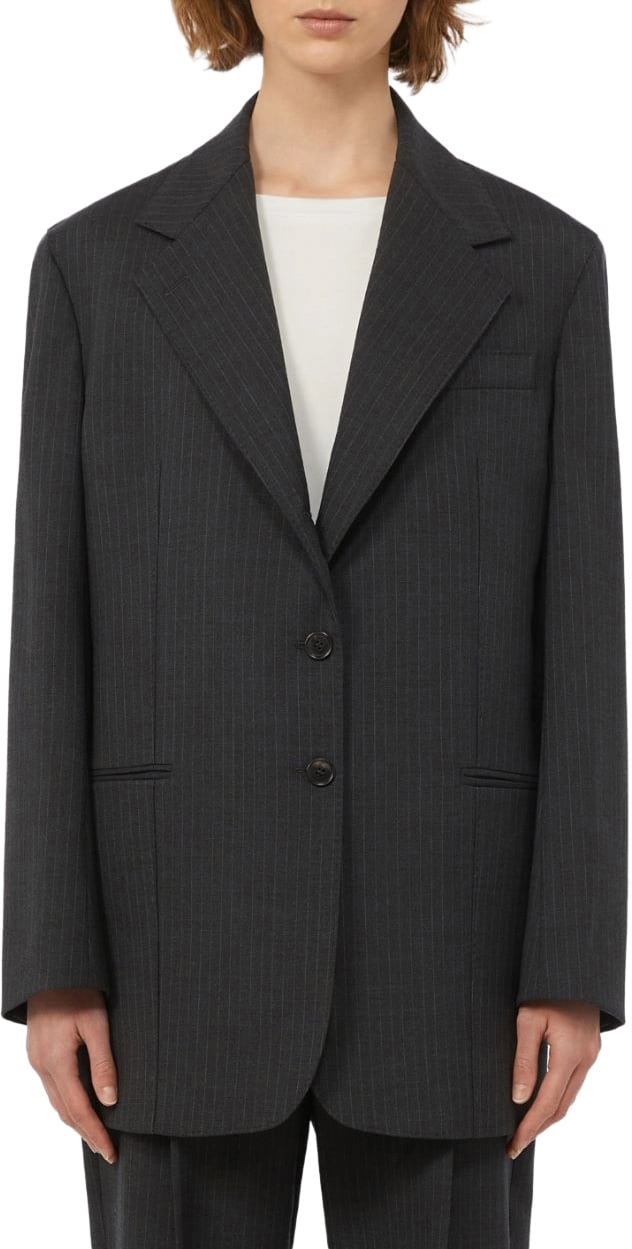 Max Mara Jackets Grigio Scuro Donkergrijs