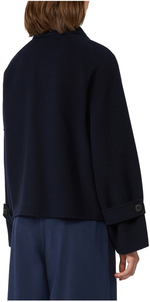 Max Mara Coats Blue Blauw